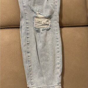 Judy Blue Light Blue Skinny Distressed Jeans
